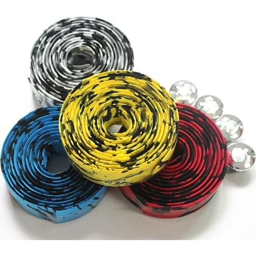 1 pair soft rubber sponge Tape Belt Grip Wrap Anti-slip Vibration reduction Strap for Road Bike Bicycle Handlebar