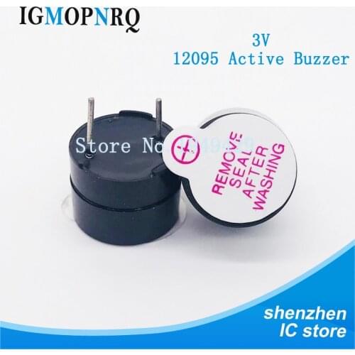 10pcs 12095 Magnetic Long Continous Beep Tone 12*9.5mm 3v Active Buzzer