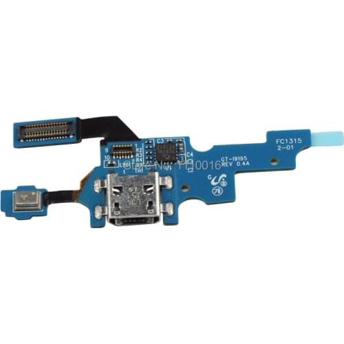 10pcs/a lot Quality USB Charging Port Flex Cable Replacement Part for Samsung Galaxy S4 Mini i9195 i9190 i9192 Free Shipping