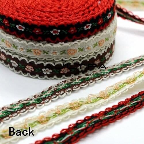 1100Yards National Wind Cotton Material Embroidery Lace Ribbon For Home DIY Sewing Decoration Wedding Handmade Decor Supplies