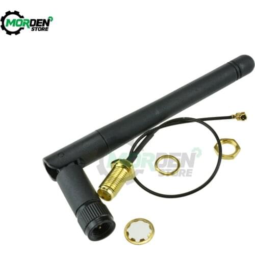 2.4GHz 3dBi WiFi 2.4G 11cm Antenna Aerial RP-SMA Male Wireless Router + 20cm PCI U.FL IPX to RP SMA Male Pigtail Adapter Cable