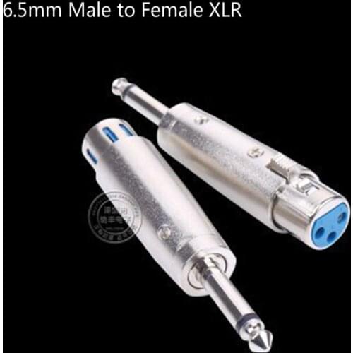 6.5mm Male Plug To XLR Female 3 Pin Socket Mono Audio Adapters Microphone Mixer Converter Audio Cable Adapter