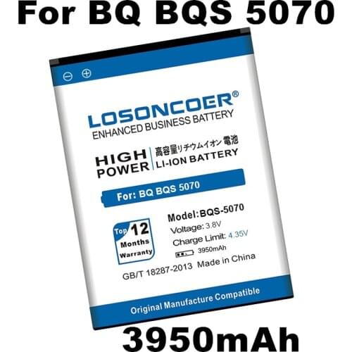 LOSONCOER 3950mAh BQS-5070 Magic For BQ BQS5070 BQS 5070 Magic Nous NS 5004 Mobile Phone Battery Batteries+Quick Arrive