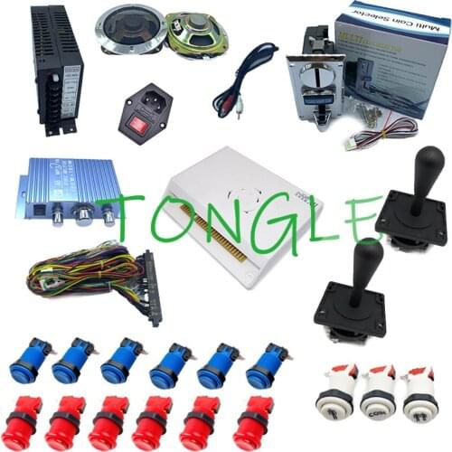 Arcade cabinet kit Pandora saga 3188 in 1 + 18 American buttons + American joystick + Power switch + jamma cable + coin machine