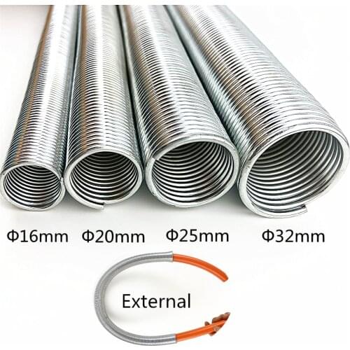 Free Shipping 1 Pcs Long 500mm Outer Dock Bending Spring Dimensions ф16mm 20mm 25mm 32mm