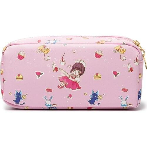 Anime Card Captor Sakura Pencil Case School Student Cosplay Pen Bag Stationery Make Up Bag Handbag
