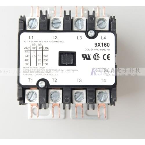 24V 40A 9X160 HCC-4XQ04YT129 American four-pole AC contactor flying horse cutting machine