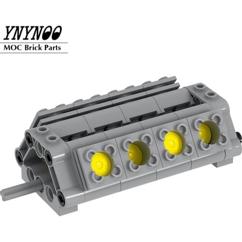 NEW MOC Technology Bricks Parts V2 V4 V6 V8 Engine Cylinder Model Compatible High-tech Car DIY Building Blocks Educational Toys