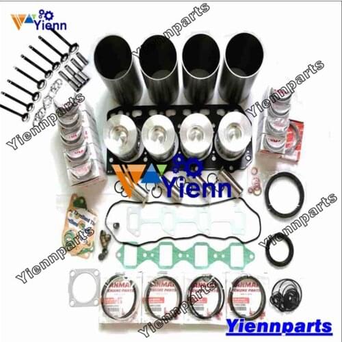 For VOLVO D2.2DCAE2E3M D2.2 Overhaul Rebuild Kit With Valver EC35 EC45 Crawler Excavator Diesel Engine Repair Spare Parts