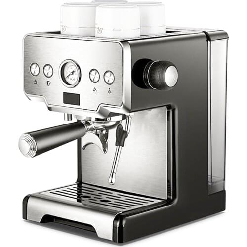 Espresso Machine Crm3605 Stainless Steel Italian Coffee Maker 15bar Home Semi-Automatic Pump Type Coffee Machine 220v 1450w