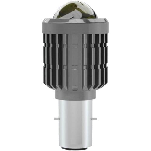 Electric Vehicle Motorcycle Led Headlight Yellow White Double Color Far Near Beam Spotlight Double Claw Lens Fisheye Car Light