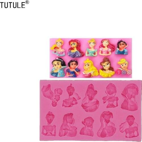 Gadgets-New Cake Decorating Tools Cute Little Princess Fondant Cake Decorating Mold Handmade Chocolate Biscuit Baking Tool