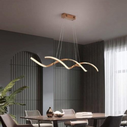 Chrome Gold Plated Hanging NEW Modern Pendant Lights For Dining Room Kitchen Room Home Deco Pendant Lamp luminaire WF1028