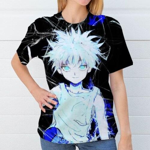 Kawaii Hunter X Hunter ANIME WOMEN TSHIRTS Killua Zoldyck Anime Manga Graphic T SHIRTS Tees Women Tops Clothes SUMMER TOPS 2020