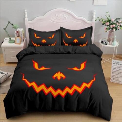 Halloween Duvet Cover Set Design With Decorative 3 Pieces:1 Bedding US/UK/AU/EU Size 1/2 Pillowcasess
