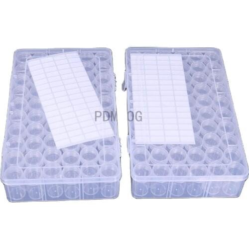 Diamond painting storage box, portable bead storage box 60 Bottles Box container diamond painting tool accessories