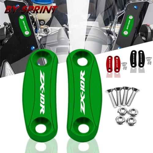 Motorcycle Mirror Hole Cover Windscreen Mirror Eliminators Mirror Code Cover For Kawasaki ZX-10R ZX 10R zx10r 2011-2015
