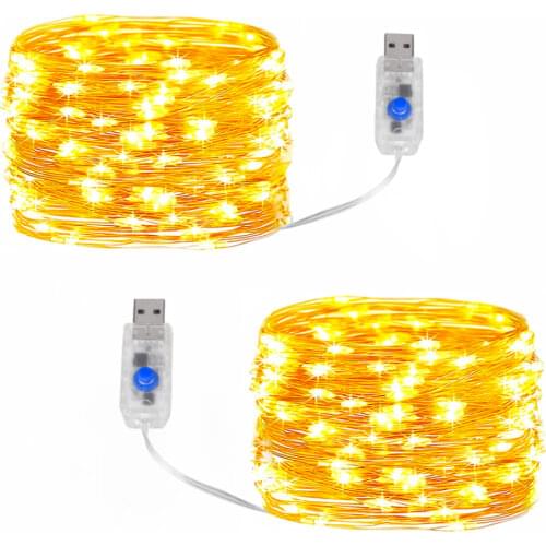 Maligood LED String Lights With Transparent Wire