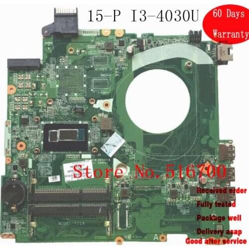 Placa base For Hp Pavilion 15-P Series Laptop motherboard 774768-001 774768-501 DAY11AMB6E0 W I3-4030U CPU Working