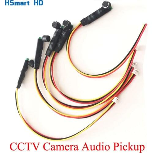CCTV Microphone MIC Audio Pick Up High Sensitive Mini CCTV Audio Microphone Mic For MTV FPV Security CCTV Camera DVR System