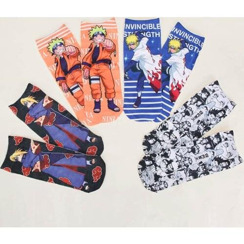 4pairs/lot Japanese Anime Women Men Cosplay Socks Pein Socks Halloween COS Props