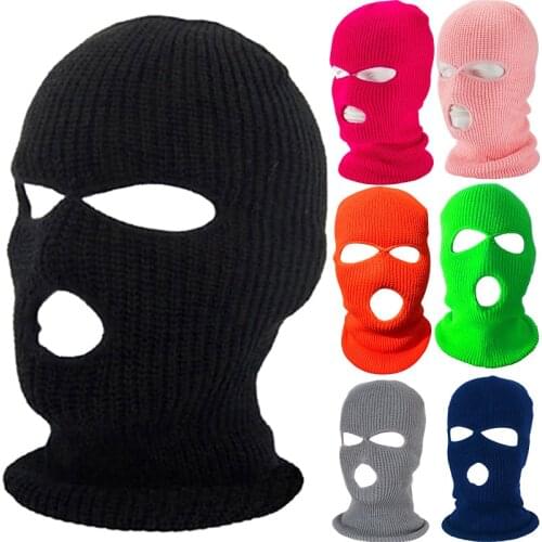 New 16 Colors Balaclava Halloween Mask Hat Caps For Party Motorcycle Bicycle Cycling Unisex Keep Warm Sports Beanies Knitted Hat