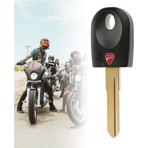 Motorcycle Single Trough Key Motorbike Key Blank & Blade For Ducati 600 748 848 999 1098 800 900 Monster S2R/S4/S4R/ST3 4x0.9cm