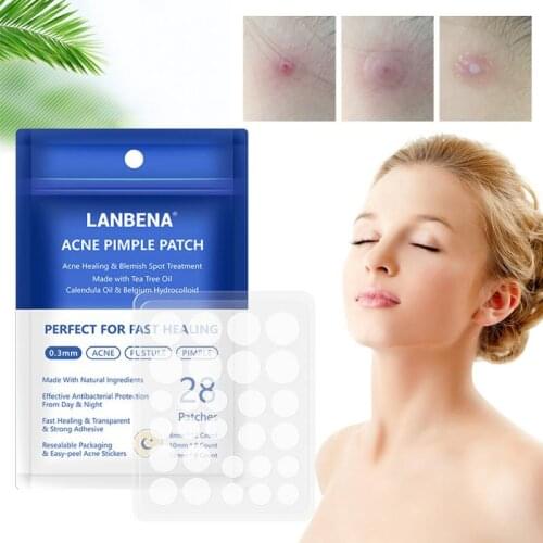 LANBENA 28pcs Acne Pimple Patch Night Use Acne Remover Stickers Blackhead Remover Blemish Treatments Beauty Tool Skin Care TSLM1