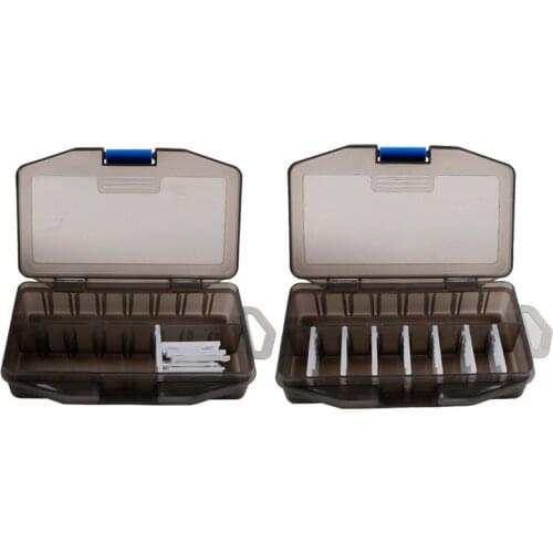 Detachable 10 Grids Fishing Tackle Box Fish Lures Hooks Baits Compartments Storage Case Tackle Boxes Fishing Accessories