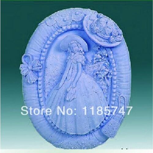 Princess Design Silicone Molds for Soap Decorating Cake Chocolate Mold Handmade Soap Mold