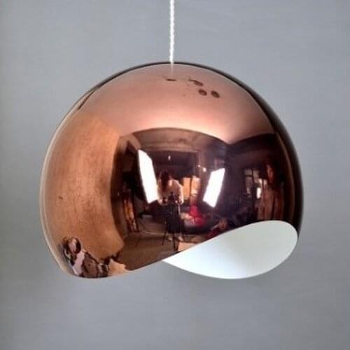 Modern Melt Pendant Lights Glass Lava Irregular Silver Gold Copper Mirror Hang Lamp for Living Room Lighting