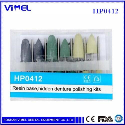 Dental low-speed Resin base hidden denture polishing kits HP0412