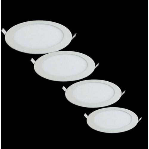 LED Panel Light 3W 6W 9W 12W 15W 18W Dimmable Round Led Light LED Recessed Ceiling Lamp Super Bright Ultra LED lamparas