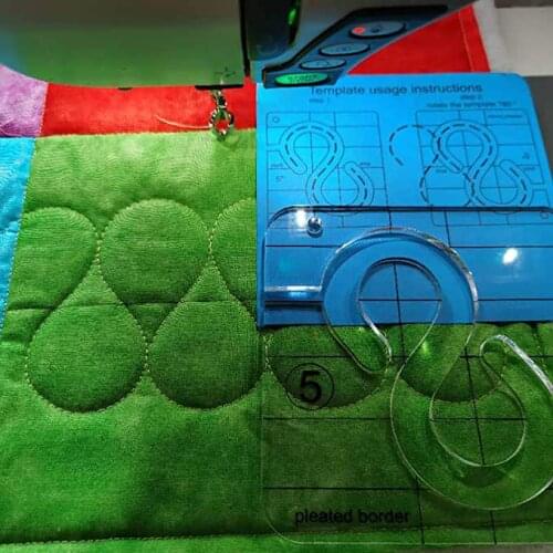 Free Motion Quilting Template Series 5 with Quilting Frame for Domestic Sewing Machine (TK(Q5-08))