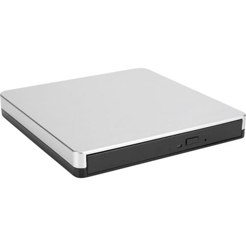 Universal External Optical Drives Aluminium Shell Shockproof No Drive USB3.0 DVD Writer For Win7/8 Desktop Notebook Computer