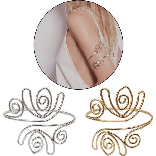 Swirl Upper Arm Band Ring Bracelet Armband Party Wedding Bridal Festival