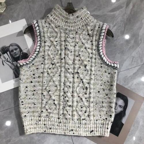2021sleeveless women jumper elegant sweater pullover