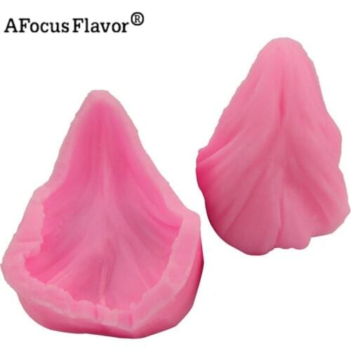 1 Set Leaf Silicone Mold Fondant Cake Decorating Tool Silicone Mold Soap Leaf Ornament Clamp Kitchen Baking Molding Stencil