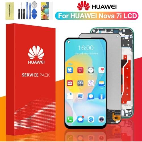 100% Tested lcd For HUAWEI P40 Lite Lcd Display Touch Screen Digitizer Assembly Replacement With HUAWEI Nova 7i JNY-LX2 LCD