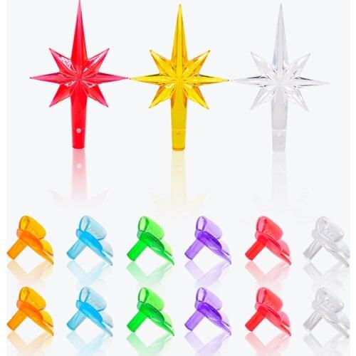 103pcs/153pcs Ceramic Christmas Tree Replacement Bulb Multicolor Bowknot Top Hat Star Country Art Christmas Home Decoration