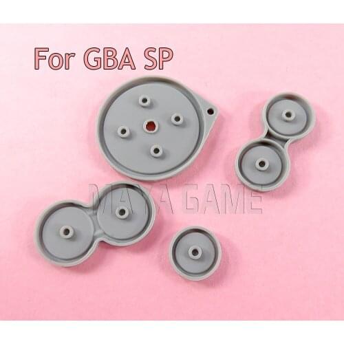 2sets/lot Conductive Rubber Buttons Pad Kit Replacement For GameBoy Advance SP GBA SP Game Console Repair Part
