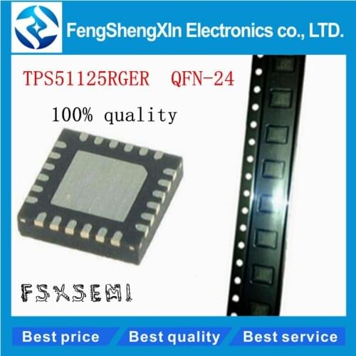 5pcs/lot New TPS51125RGER TPS51125RGERG4 51125 TPS51125 QFN-24 Dual-Synchronous, Step-Down Controller IC