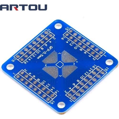 5PCS QFP64/QFP32/QFP16 0.5mm Spacing Adapter Plate PCB
