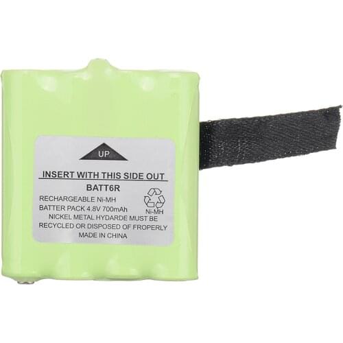 4.8V 700MAH NI-MH rechargeable Battery Pack for Midland BATT6R BATT-6R Radio battery Pack 1-3PCS