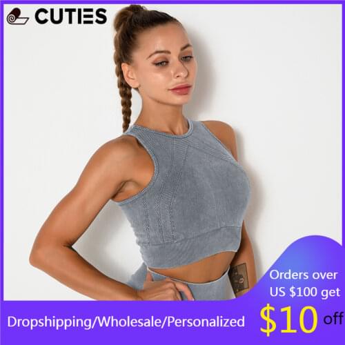 Seamless Tie Dye Print port Bra for Women High Elastic Breathable Crop Tank Top Training Running Active Bra Fitness Shock Proof