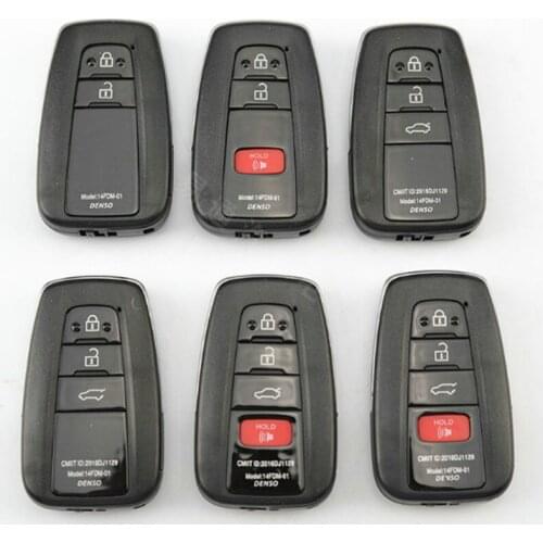 DAKATU For Toyota Prius Camry 2016 2017 2018 RAV4 2019 Fob 2 2+1 3 3+1 Buttons Smart Remote Control Car Key Case Shell