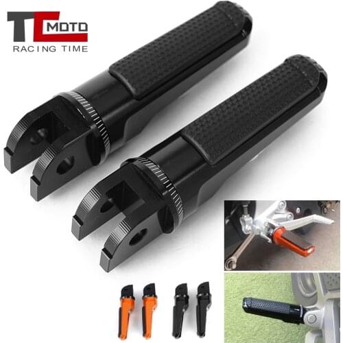 For APRILIA SHIVER 750 900 Front Footrest Foot Pegs Pedals for KTM 390 DUKE 390 125 Duke125 2013-2021 Duke 200 DUKE200 2012-2015