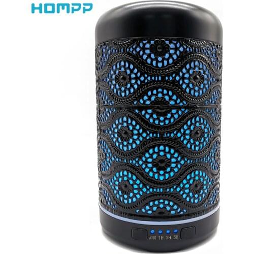 Essential Oils Diffuser Air Humidifier Iron Aromatherapy Machines 7 Colors Night LightTimer Office Bedroom 260ml Auto Shut Off