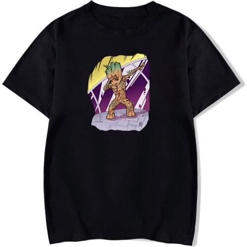 I Am Groot Cartoon Printed TShirt Groot The Name The Myth The Legend Letters Graphic Tops Summer Streetwear Casual Harajuku Tee