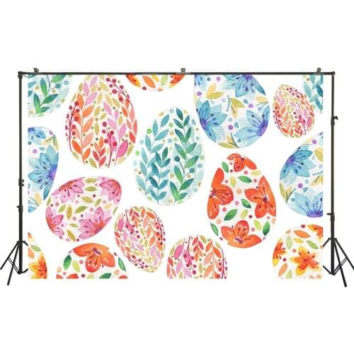 HUAYI Photography Background Easter Day Holiday Party Celebration Photo Backdrops Spring Easter Eggs Baby Shower BackdropXT-7600